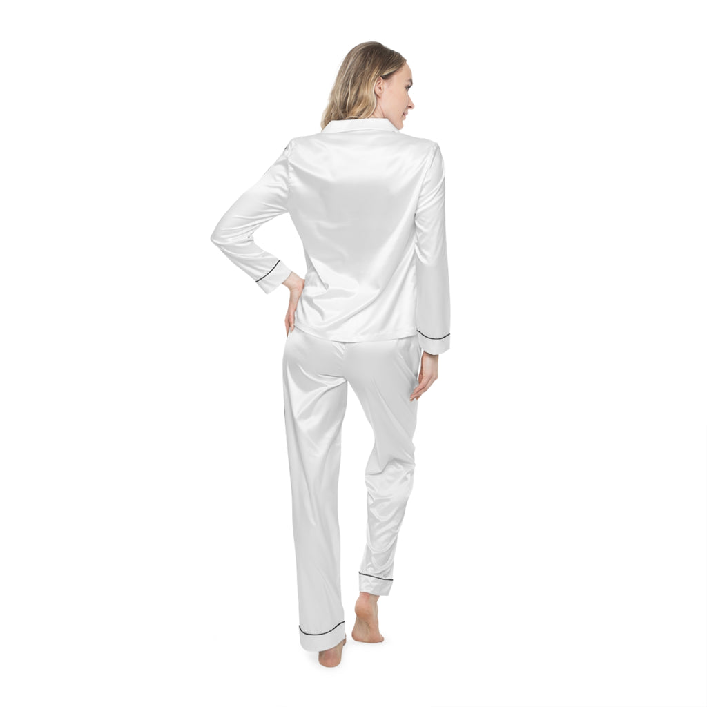 Boss Lady Lounge  Womens  Satin Pajamas (AOP)