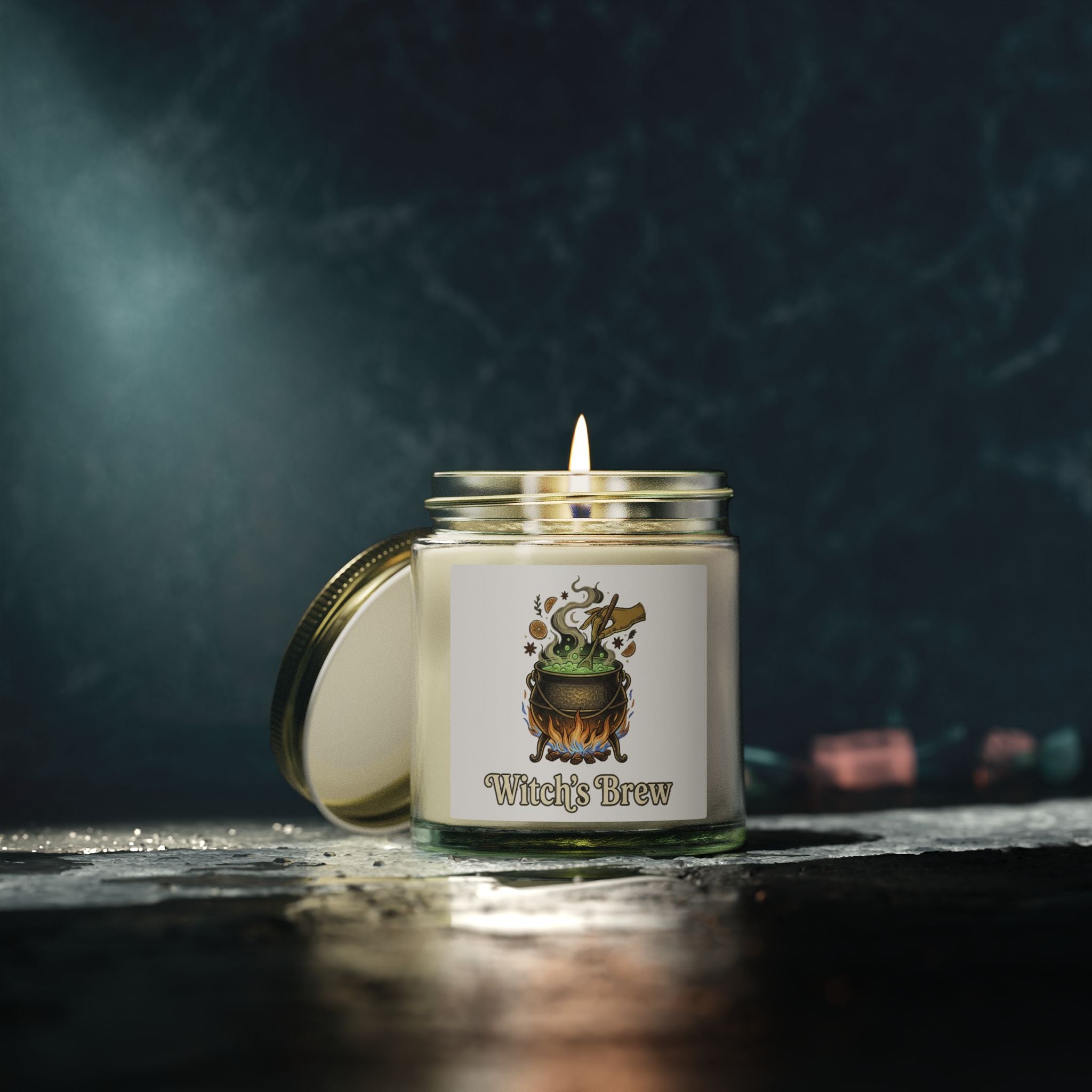 Halloween Scented Candles, Coconut Apricot Wax (4oz, 9oz)