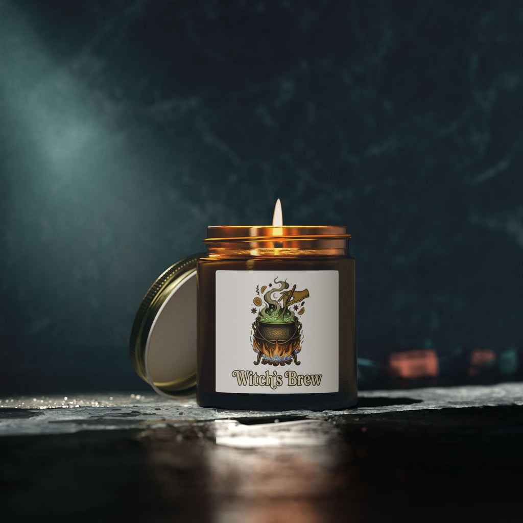 Halloween Scented Candles, Coconut Apricot Wax (4oz, 9oz)