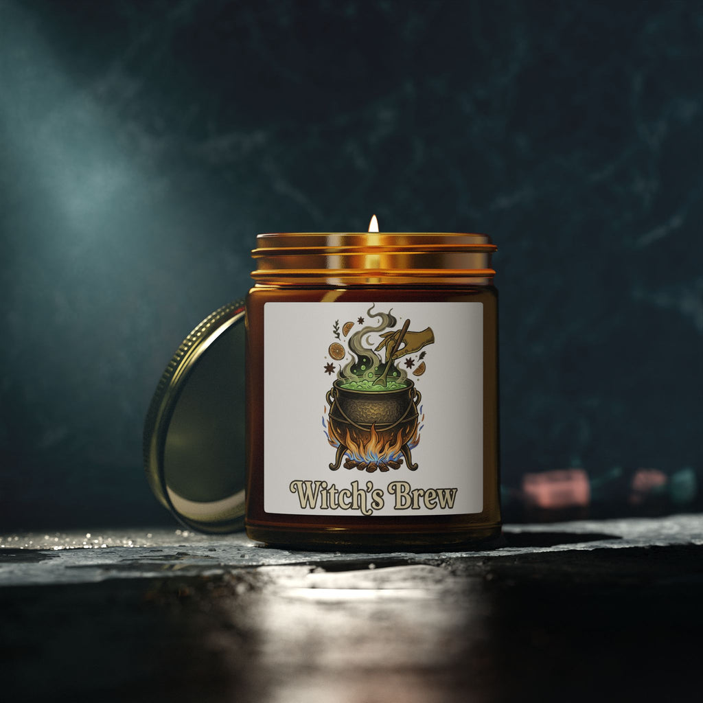 Halloween Scented Candles, Coconut Apricot Wax (4oz, 9oz)