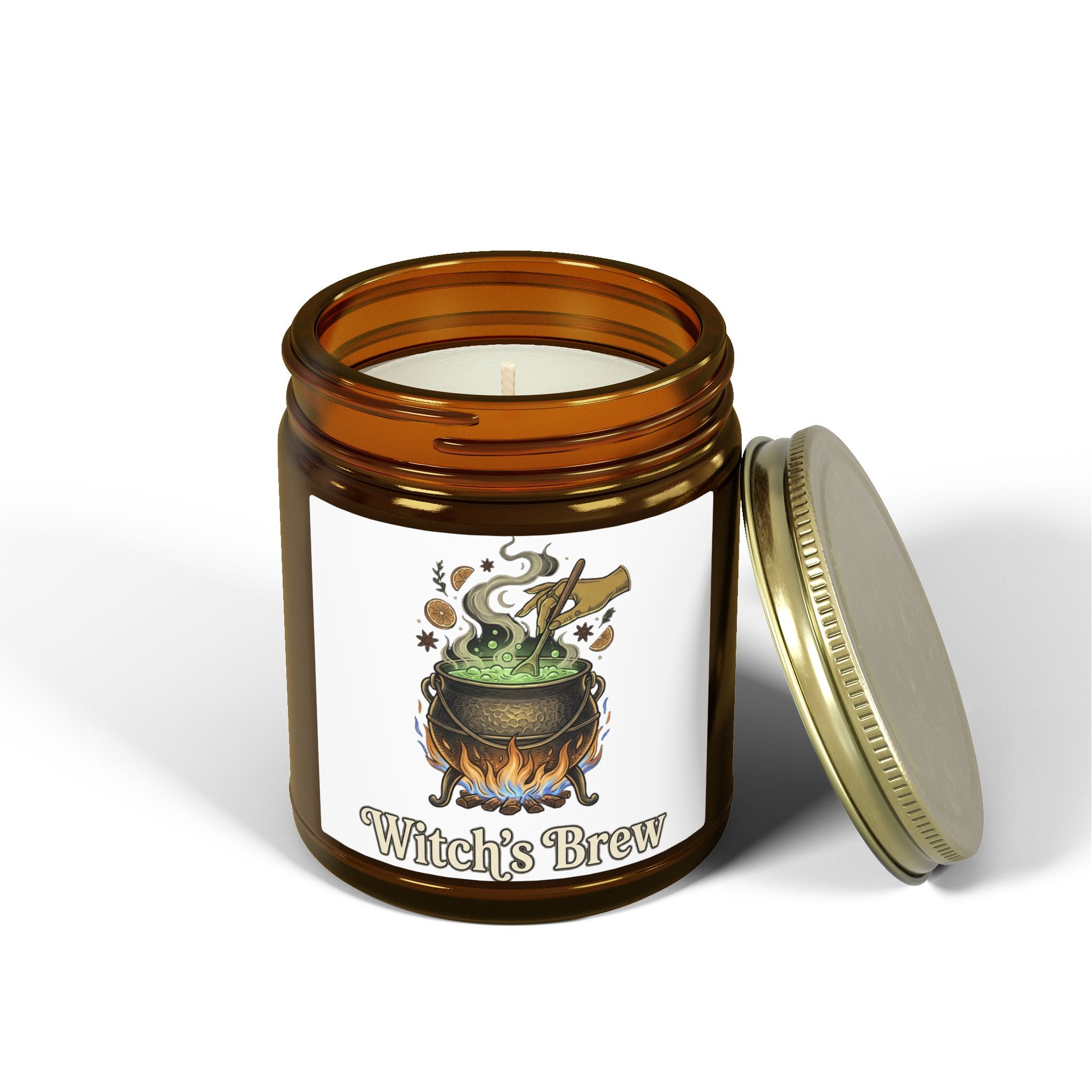 Halloween Scented Candles, Coconut Apricot Wax (4oz, 9oz)